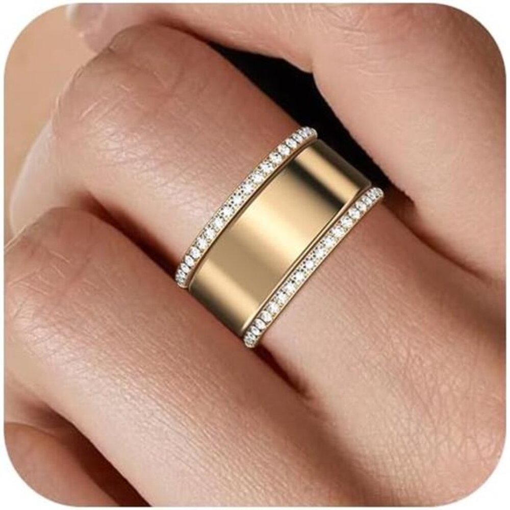 2-Pack 14K Gold Plated Stacking Rings for Oura Ring Gen 4/Oura Ring Gen 3, - Picture 7 of 7